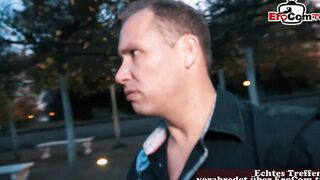 Cougar mit huge titties and inside Nylons pick up at the street
