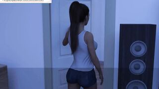 Into Jennifer - Using the toy on her tight BOOTY
