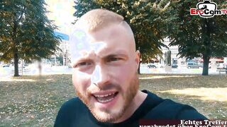 Tattoed big tit german Mom pick up at the street