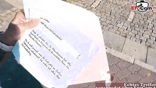 Tattoed big tit german Mom pick up at the street