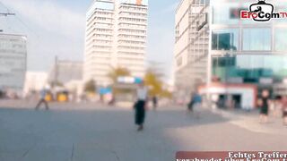 Tattoed big tit german Mom pick up at the street