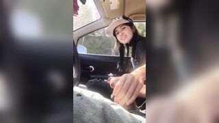 Lesbo Give Friend Hand Job Inside Vehicle