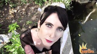 PublicSexDate - Slim Gothic Teenie Lou Nesbit Dicked Down by Blind Date