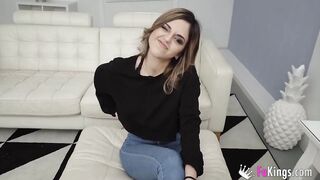 two dicks, one cunt... DOUBLE VAGINAL experience for crazy hot-big titted Alice!