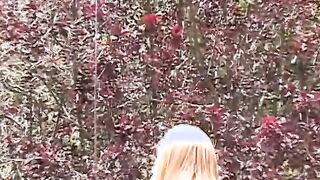 Gorgeous blonde stunner gets stripped down and screwed