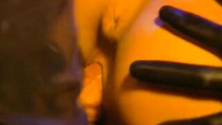 Blonde vixen into pvc gets rough pounding inside a vehicle park
