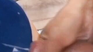 Beauty dark hair hoe gets her butt and mouth pumped with cum