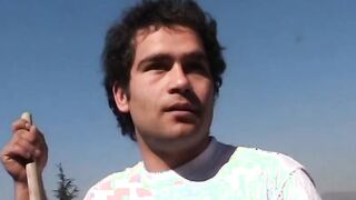 Old skank knows how to satisfy 2 guys at the same time