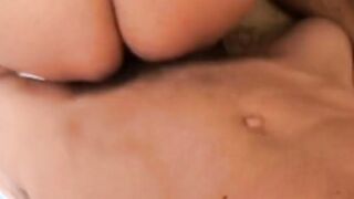 Old skank knows how to satisfy 2 guys at the same time