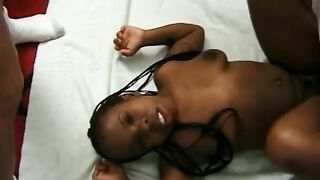 Ebony thot wants to have some fun with these white dudes