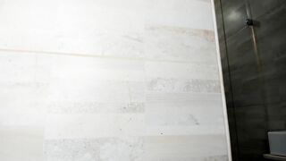 Colombian otaku with an alternative look takes a shower