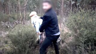 Beauty blonde couldn't stand being lusty and gave the soak snatch a spanking