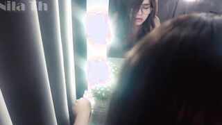 Fucking after a date into front of the mirror - Nila Th