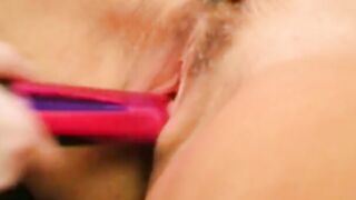 Older bitch and younger dark haired nailed each other with vibrators