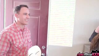 Playful Dark Hair mom Sofie Marie Riding Hugest Rough Penis
