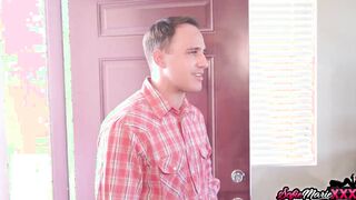 Playful Dark Hair mom Sofie Marie Riding Hugest Rough Penis