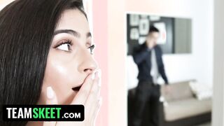 TeamSkeet - Irresistible women Into African Fishnet Bodysuit Lets Her Muscular Bf Dominate Screwed Her