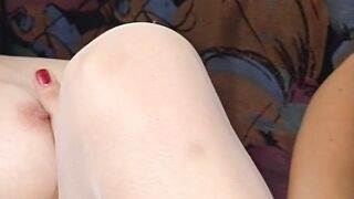 Vitage Lesben testen den Doppel toy