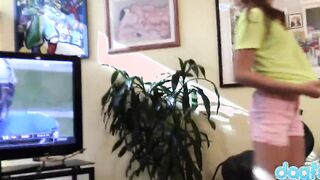 DAGFS - Sweet Kaylee Haze Distracts Her Man From Watching Football