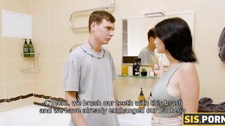 SISPORN. After conflict into the hot tub boy manages to banged curvy stepsister