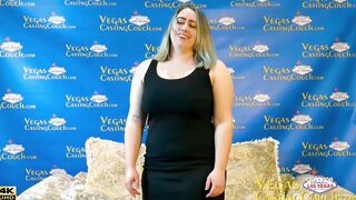 Adorable HUGE Boobies 24yr Vegas New Star - First Movie Casting Ever- point of view Solo Masturbates -Deep Throat Sucking Off - Doggy Fucking Tied Vibrated to Orgasm