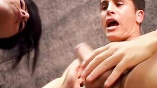 Big Tit temptress inside pink panties offer oral sex then gets soak ass banged! for cream
