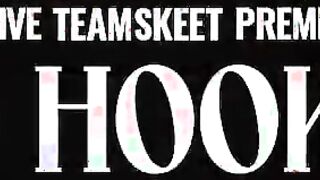 TeamSkeet AllStars - Flexible Bimbo Into Red Rubber Costume Does The Splits On Rough Cock And
