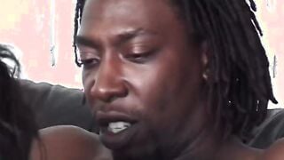 African vagina is deep throat penetrated by big penis