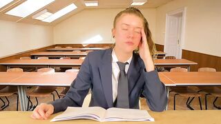 Professor Makes College Girl Soak Herself