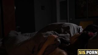 SISPORN. Boy confronted by sweet stepsister who was scared and turned on
