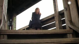 Der Aussichtsturm Milf macht es sich Outdoors