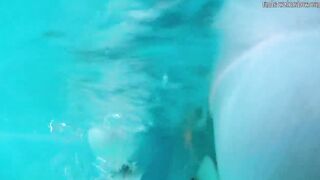 Real life mermaid Rusalka babe Cutie underwater