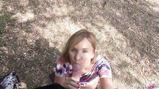 ADORABLE 18 YO REAL AMATEUR OUTSIDE PLOWED AT FIRST BLIND DATE
