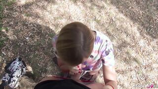 ADORABLE 18 YO REAL AMATEUR OUTSIDE PLOWED AT FIRST BLIND DATE