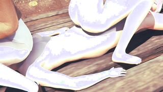 Attack On Titans Animated - Mikasa fuck and 3some with Annie - Manga Cartoon Japanese eastern Game Porn