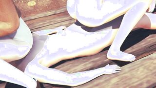 Attack On Titans Animated - Mikasa fuck and 3some with Annie - Manga Cartoon Japanese eastern Game Porn