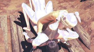 Attack On Titans Animated - Mikasa fuck and 3some with Annie - Manga Cartoon Japanese eastern Game Porn