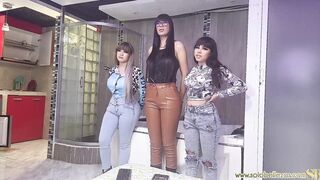 my girlfriends make me the challenge of enduring the slaps
