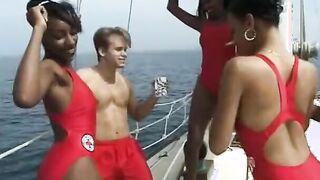 Black gets twat bent over and banged! rough by white dick public