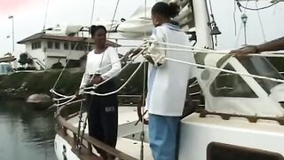 Black gets twat bent over and banged! rough by white dick public