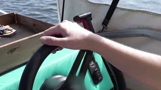 Geiler Fick into dem Boot auf offenem Meer