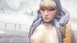 Apex Legends - Wraith & Wattson Sucking Off and Jerking point of view