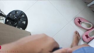 SPYING ON MY SKANK SISTER WHILE SHE MASTURBATES