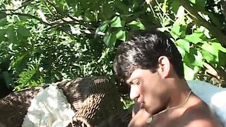 Bi bro enjoying getting banged! with a big pole and a sex toy