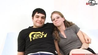Normal hoe with glasses want her hubby see how she fucks the big black cock