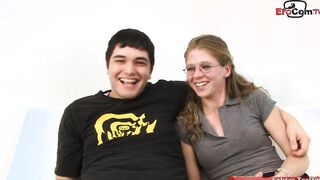 Normal hoe with glasses want her hubby see how she fucks the big black cock