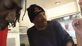 Vulgar ebony studs penetrate Bombshell white sexy after BLOWJOB