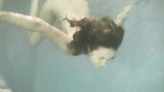 Underwater sexiest babes ever touching boobies