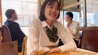 Japanese chick into teen uniform gets her vagina nailed into a hotel. Her natural boobies are great. Hardcore with huge penis. eastern young skank sex movie.