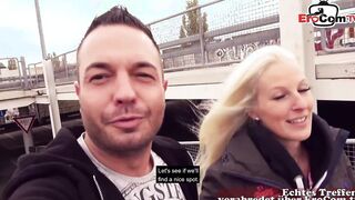 German blonde pick up online for a spontaneous plowed date public